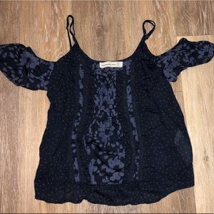 A&F Blue Open Shoulder Tank (SIZE XS)